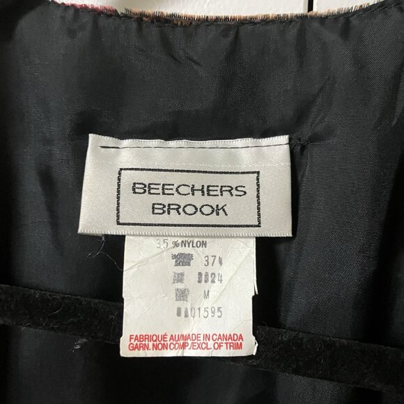 Vintage Beechers Brook Velvet Bolero Jacket Womens M Whimsigoth Floral Shrug - Picture 2 of 7